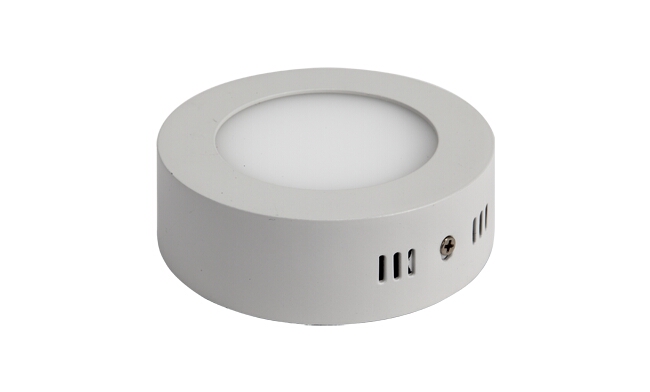 LED 6W 圆形明装面板灯 外形尺寸125x40mm 白光中性光黄光